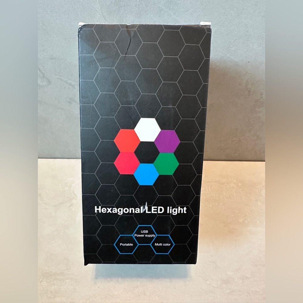 Smart LED Hexagon Lights Bluetooth, Phone Controlled 6 Pieces